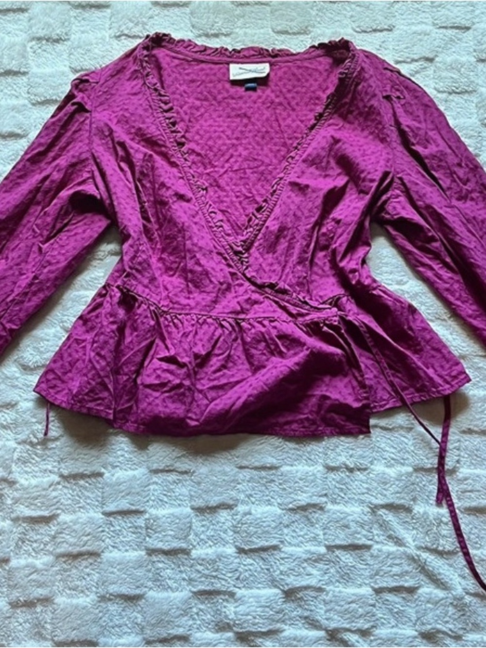 Universal Threads Women's Wrap Top - Magenta
